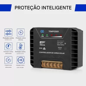 ATEMPOWER Controlador De Carga Solar MPPT Carregador De Bateria, 12V, 24V, 20A modelo 2024