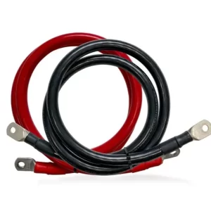 CABO DE BATERIA 2AWG (35MM²) Par (Positivo+Negativo) 120cm com terminais