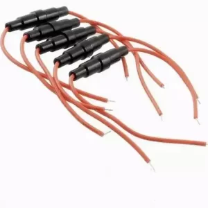 Conjunto de 18 fusíveis 3A Cerâmica e Suportes em Linha