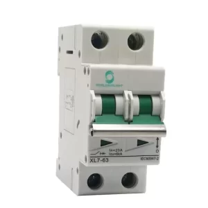 Disjuntor XL7-63 DC 2 Polos energia solar fotovoltaico