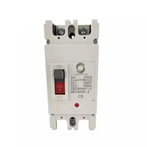Interruptor disjuntor 250/PV2 2P 550V 250A DC MCCB bateria solar