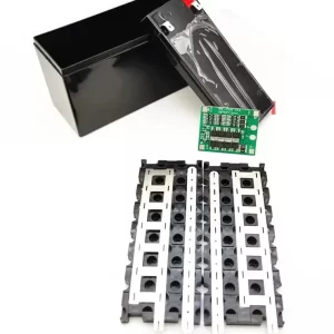 Kit Box bateria de íon de lítio 12v, caixa de armazenamento 3×7 18650, suporte para fonte de alimentação,ups