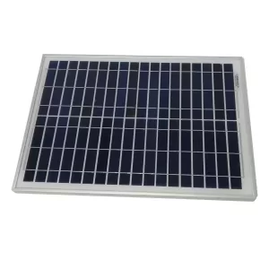 Painel fotovoltaico policristalino 12V (18.2V) 1.12A 20W – 435x356mm