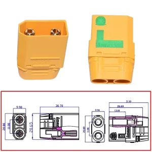 XT-90 xt 90 connector com Resistencia macho par