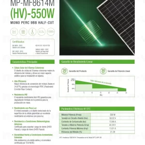 Paineis Fotovoltaicos Master Power 550W